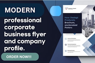 design a professional company profile and corporate brochure