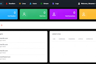 configure latest reseller panel, strong 8k, trex, lion ott, mega, reseller web