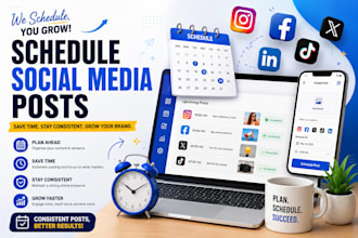 schedule social media post via buffer,hootsuite, metricool and publer