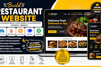 build cloudwaitress lightspeed flavorplate flidpish menufy restaurant website