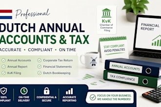 prepare dutch annual accounts, annual report and corporate income tax return