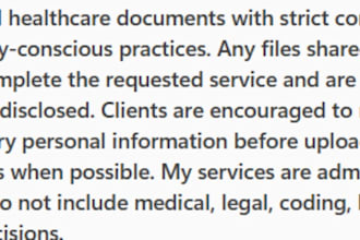 process medical records, ROI, or chart abstraction