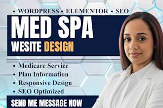design a medical spa, dental clinic, iv therapy or plastic surgery website