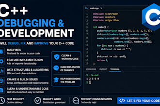 debug, fix, and improve your cpp code or program