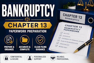 prepare full chapter 13 paperwork