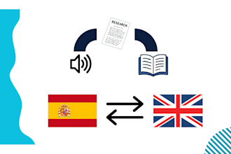 transcribe and translate spanish and english text or audio