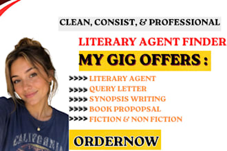 find literary agent write book proposal query letter synopsis for fiction