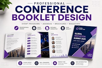design conference booklet event program conference agenda brochure magazine