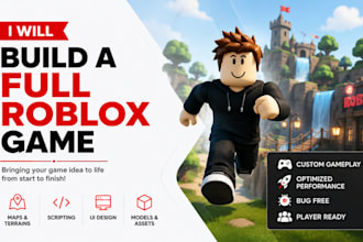 build a full roblox game