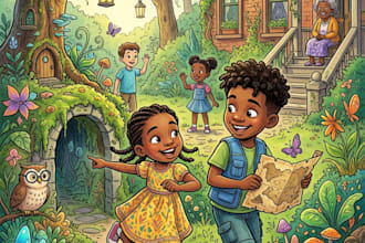 picture book design book cover kids book illustration african american character