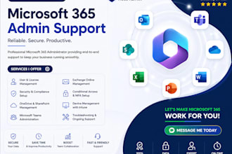 be your m365 administrator for your team