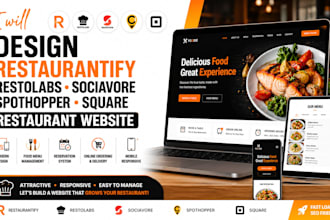 design restaurantify restolabs sociavore spothopper square restaurant website