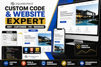 add custom CSS, HTML, javascript to your squarespace website