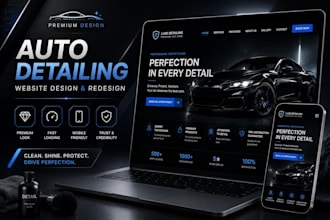 auto detailing website, car detailing, auto repair website, automotive website