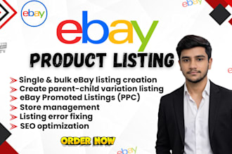 create ebay listing, ebay lister, SEO, PPC, ebay product upload