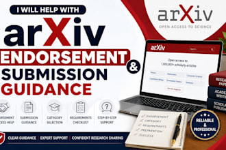 help with arxiv endorsement and submission guidance