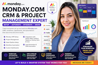 monday automation, hubspot crm monday crm, project management monday com