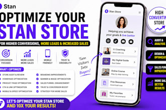 optimize your stan store for higher conversions, more leads, and increase