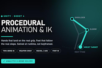 create procedural animation and inverse kinematics