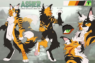 furry ref sheet furry reference sheet fursona oc anthro ref sheet nsfw furry oc