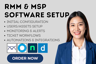 setup and automate rmm and msp software connectwise halopsa ninjaone datto rmm