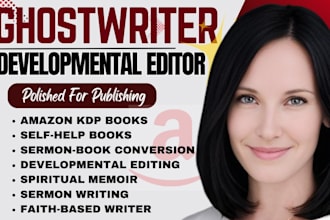 christian book editor, sermon, self help ghostwriter ghostwrite spiritual memoir