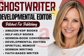 christian book editor, sermon, self help ghostwriter ghostwrite spiritual memoir