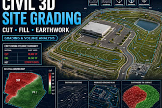 do civil 3d site grading  grading plans and cut fill earthwork