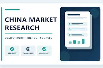 research the chinese market and deliver a clear competitor report