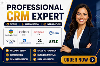 setup sugarcrm odrocrm oraclecx cilogrow  leadsquare zendesksell intergration