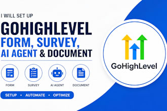 setup gohighlevel ai voice agent, forms, surveys and documents on ghl