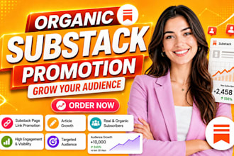 organic substack page link promotion, substack article growth boost subscribers