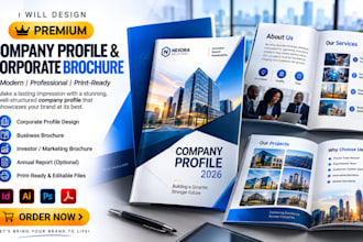 professional corporate brochure business flyer and company profile