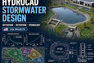 design hydrocad stormwater  detention and retention ponds