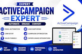 setup activecampaign automation, CRM and email campaigns