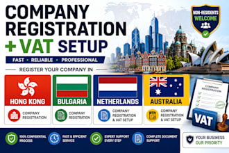 register your company in hong kong bulgaria netherlands australia and vat