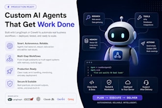 build a production ai agent with langgraph or crewai for your business