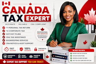 prepare and file canada tax return t1 t2 gst hst bookkeeping