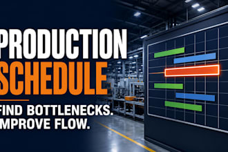 build your excel production schedule and capacity plan