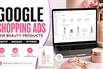 set up and optimize google shopping ads for beauty products