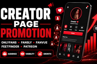 do onlyfans fansly fanvue feetfinder patreon page promotion