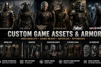 bannerlord, skyrim, bg3, l4d2, elden ring, fallout, witcher 3 model asset