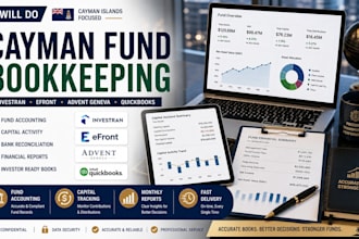do bookkeeping for cayman funds using investran, efront or advent geneva with qb