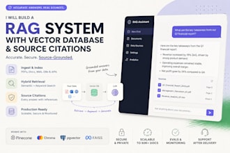 build a secure rag system with vector database and source citations