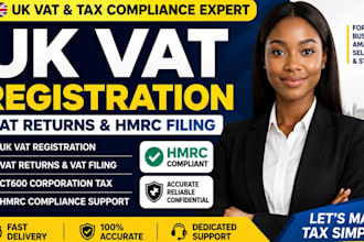 be UK accountant for UK company accounts, UK tax return, UK tax and vat filling