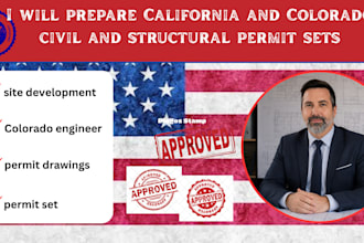 prepare california and colorado civil and structural permit sets
