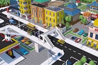 design 3d game environment and film