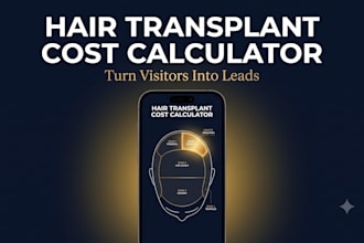 build a hair transplant cost calculator that captures clinic leads