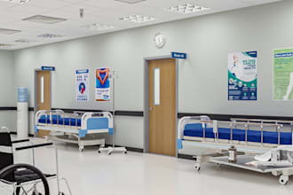 create 3d hospital and healthcare spaces for new builds and renovation