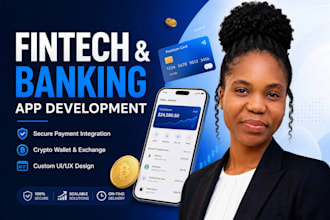 develop fintech app, payment app, wallet app, loan app, and bank app